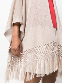 Brunello Cucinelli Brunello Cucinelli Fringed Linen Poncho
