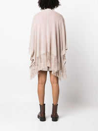 Brunello Cucinelli Brunello Cucinelli Fringed Linen Poncho