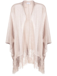 Brunello Cucinelli Brunello Cucinelli Fringed Linen Poncho