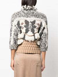 Brunello Cucinelli Brunello Cucinelli Fringed Chunky-Knit Cashmere Jumper