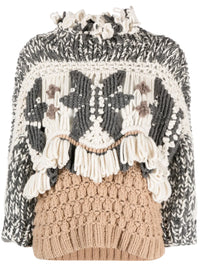 Brunello Cucinelli Brunello Cucinelli Fringed Chunky-Knit Cashmere Jumper