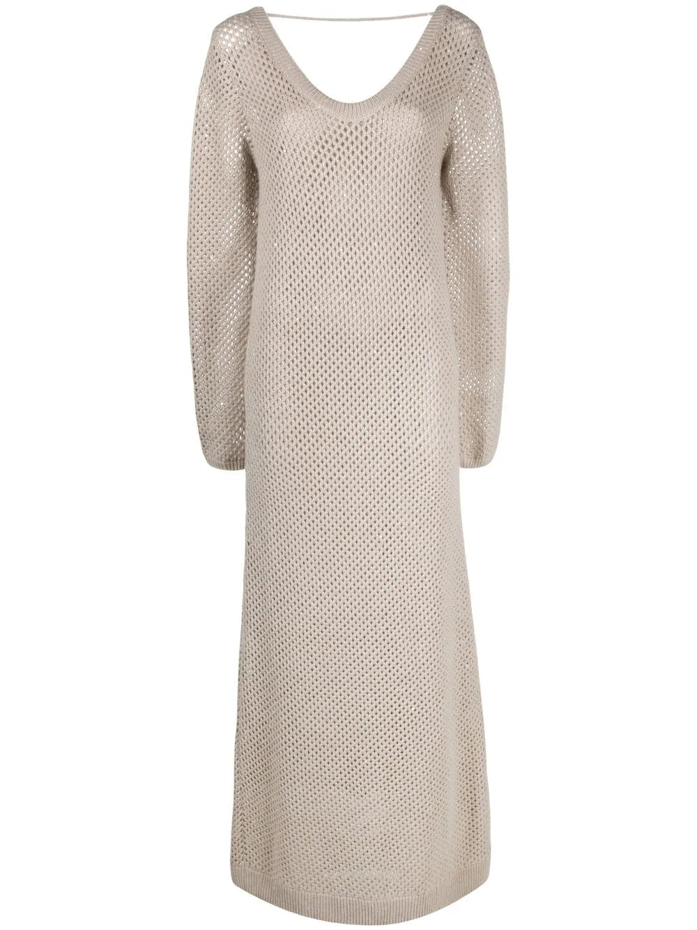 Brunello Cucinelli Brunello Cucinelli Open-Knit Maxi Dress