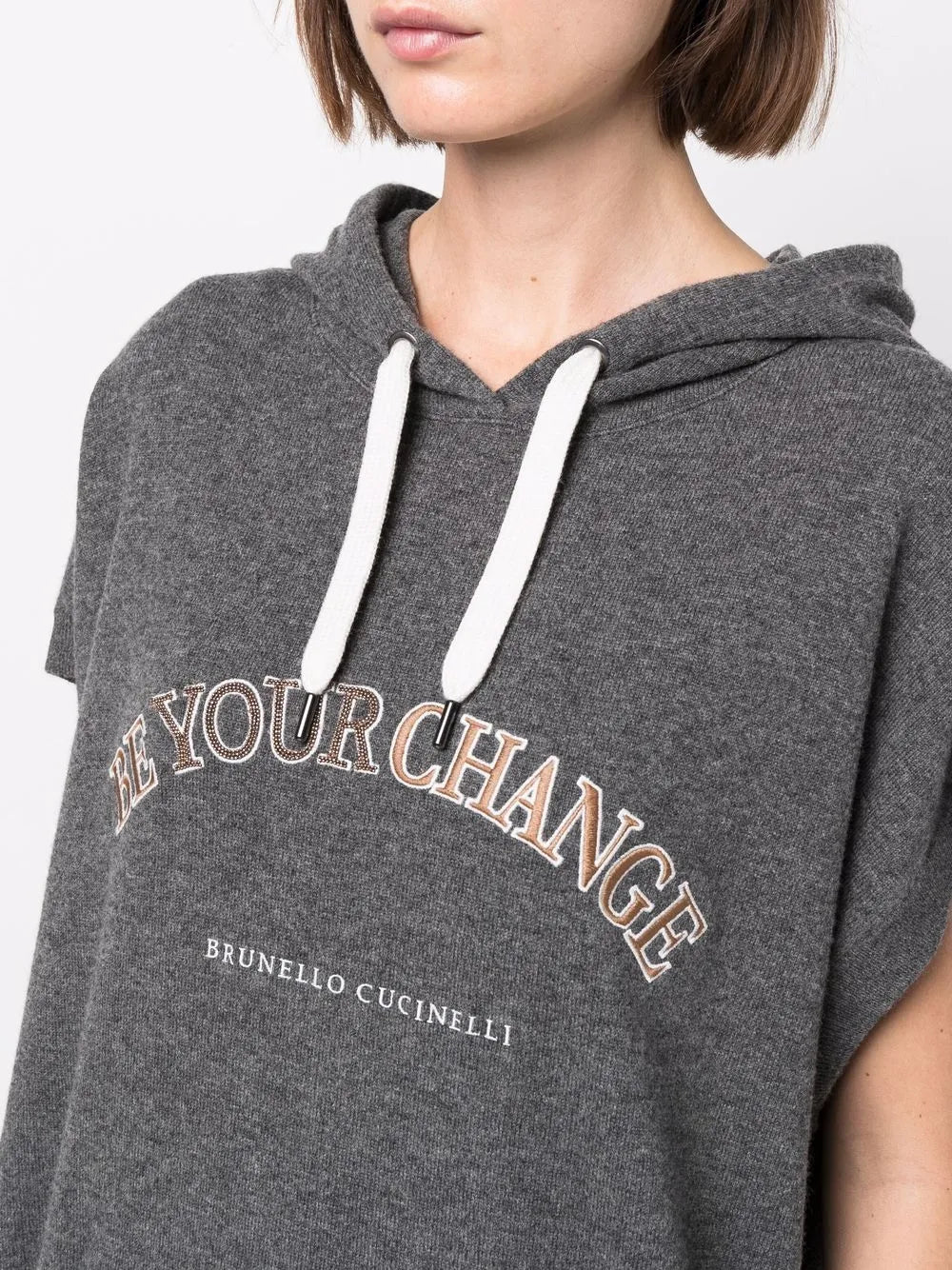 Brunello Cucinelli Brunello Cucinelli Slogan-Print Hoodie