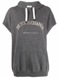 Brunello Cucinelli Brunello Cucinelli Slogan-Print Hoodie