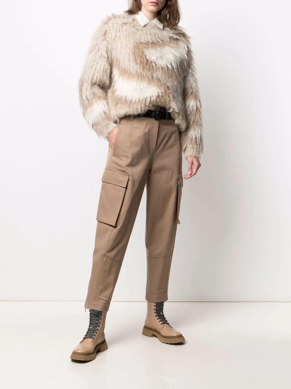 Brunello Cucinelli Brunello Cucinelli Mock Neck Mohair Sweater