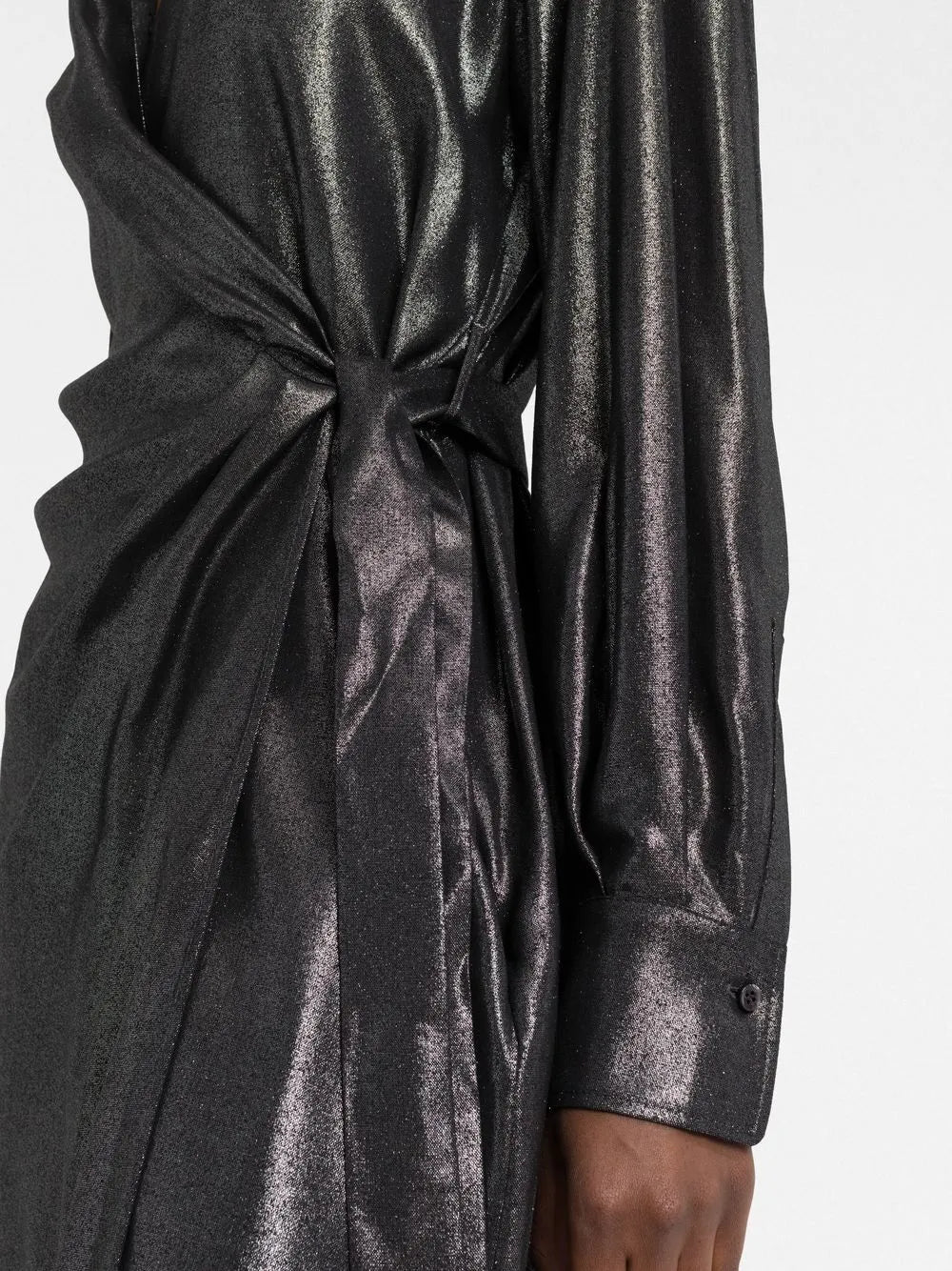 Brunello Cucinelli Brunello Cucinelli Shiny Wrap Dress