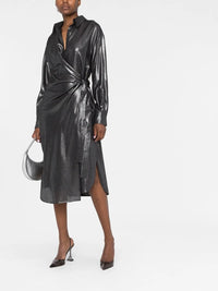 Brunello Cucinelli Brunello Cucinelli Shiny Wrap Dress