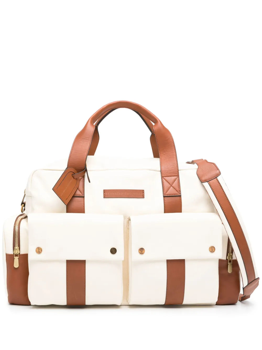 Brunello Cucinelli Brunello Cucinelli Logo-Patch Zipped Holdall