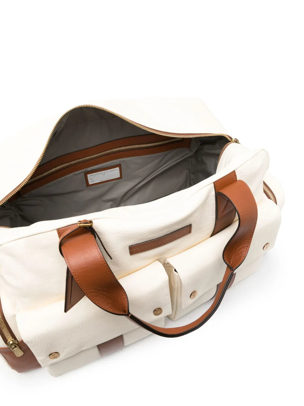 Brunello Cucinelli Brunello Cucinelli Logo-Patch Zipped Holdall