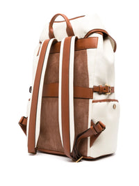 Brunello Cucinelli Brunello Cucinelli Logo-Patch Grained-Leather Backpack