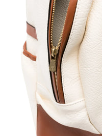 Brunello Cucinelli Brunello Cucinelli Logo-Patch Grained-Leather Backpack