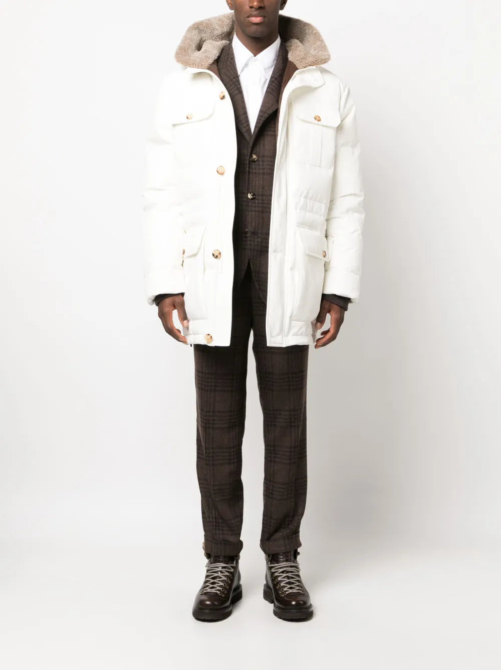 Brunello Cucinelli Brunello Cucinelli Cashmere-Lined Padded Coat