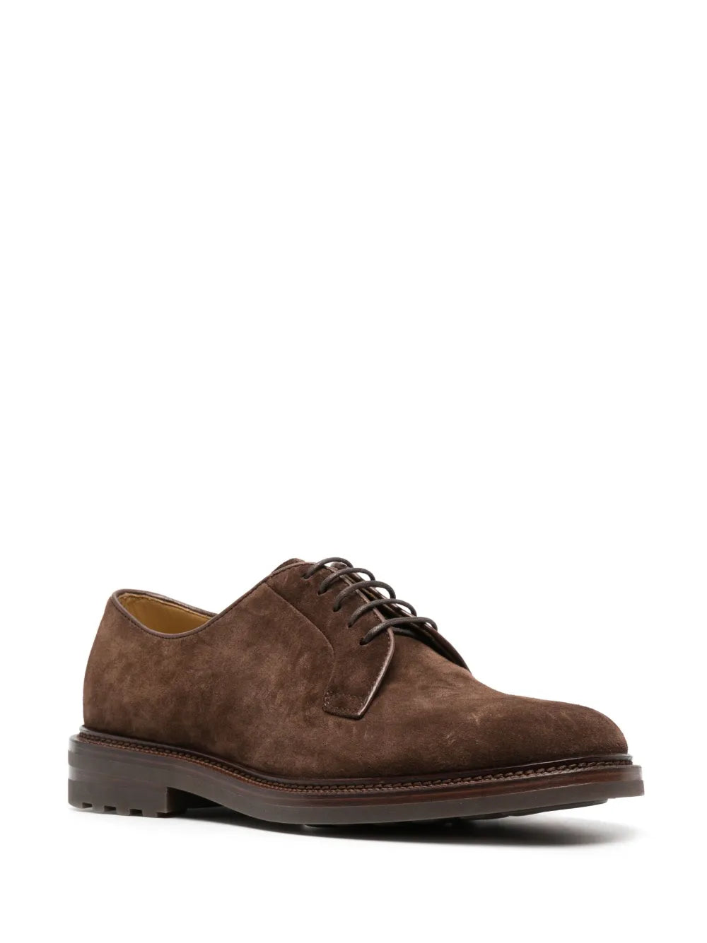Brunello Cucinelli Brunello Cucinelli Lace-Up Suede Derby Shoes