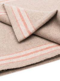 Brunello Cucinelli Striped-Edge Frayed-Edge Scarf
