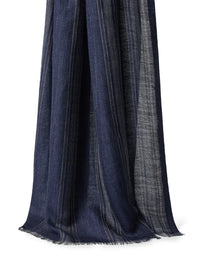 Brunello Cucinelli Stripe-Pattern Silk-Blend Scarf