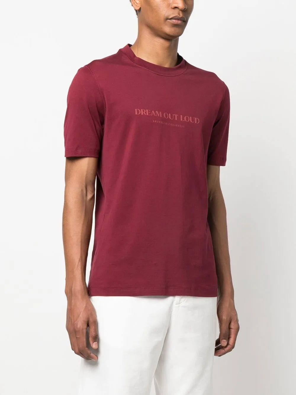 Brunello Cucinelli Brunello Cucinelli Slogan-Print Cotton T-Shirt