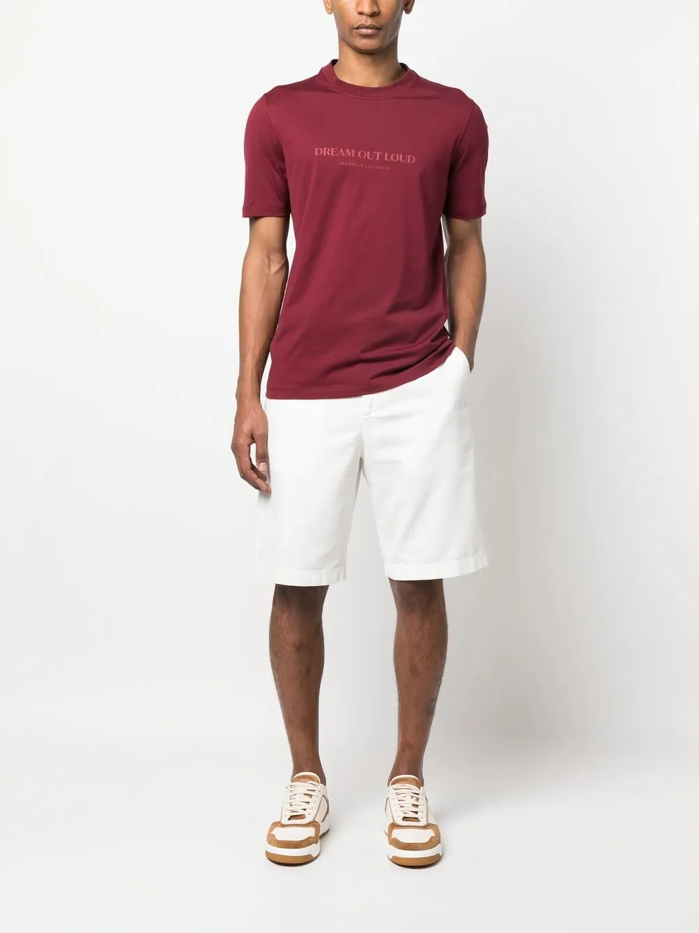 Brunello Cucinelli Brunello Cucinelli Slogan-Print Cotton T-Shirt