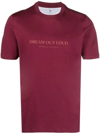 Brunello Cucinelli Brunello Cucinelli Slogan-Print Cotton T-Shirt