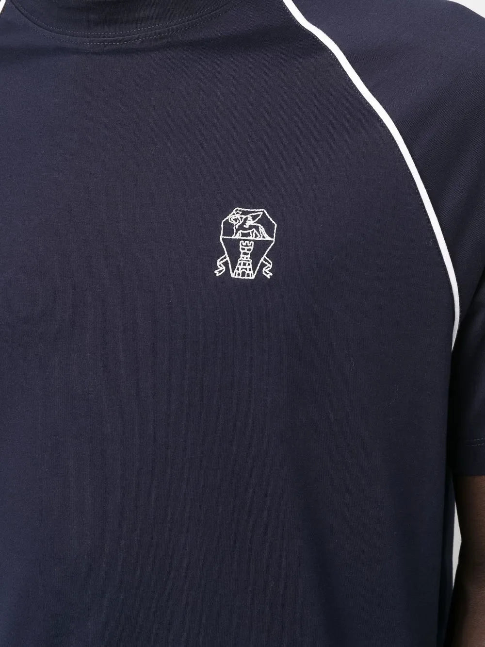 Brunello Cucinelli Brunello Cucinelli Embroidered-Logo T-Shirt