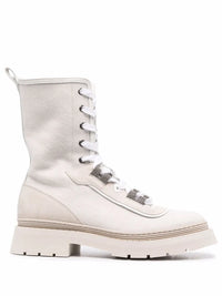 Brunello Cucinelli Brunello Cucinelli Lace-Up Cargo Ankle Boots