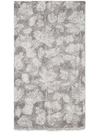 Brunello Cucinelli Floral-Print Linen Scarf