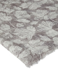 Brunello Cucinelli Floral-Print Linen Scarf