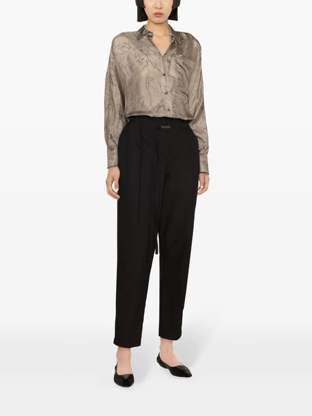 Brunello Cucinelli Brunello Cucinelli Printed Silk Shirt