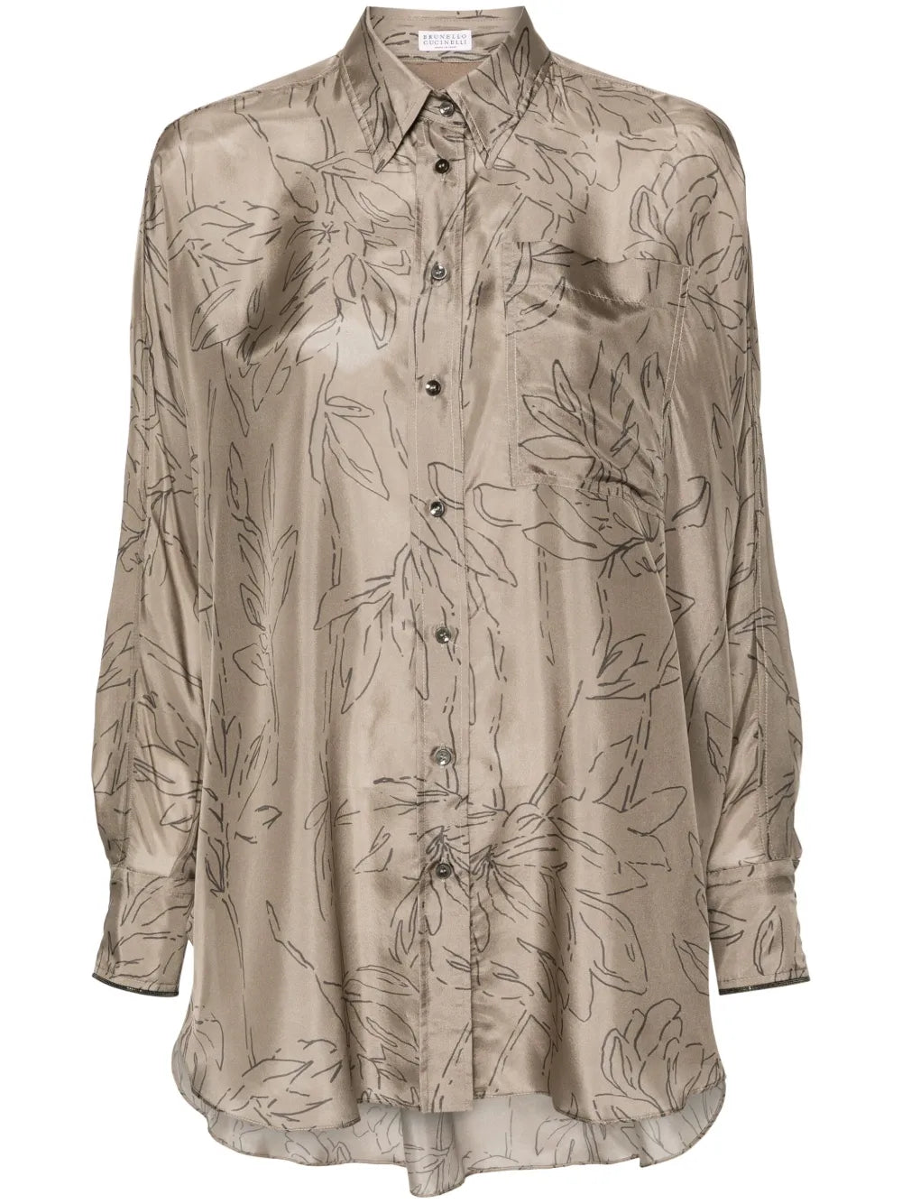 Brunello Cucinelli Brunello Cucinelli Printed Silk Shirt