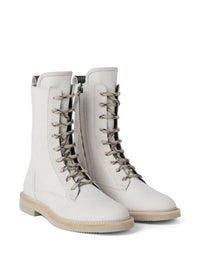 Brunello Cucinelli Brunello Cucinelli Leather Combat Boots