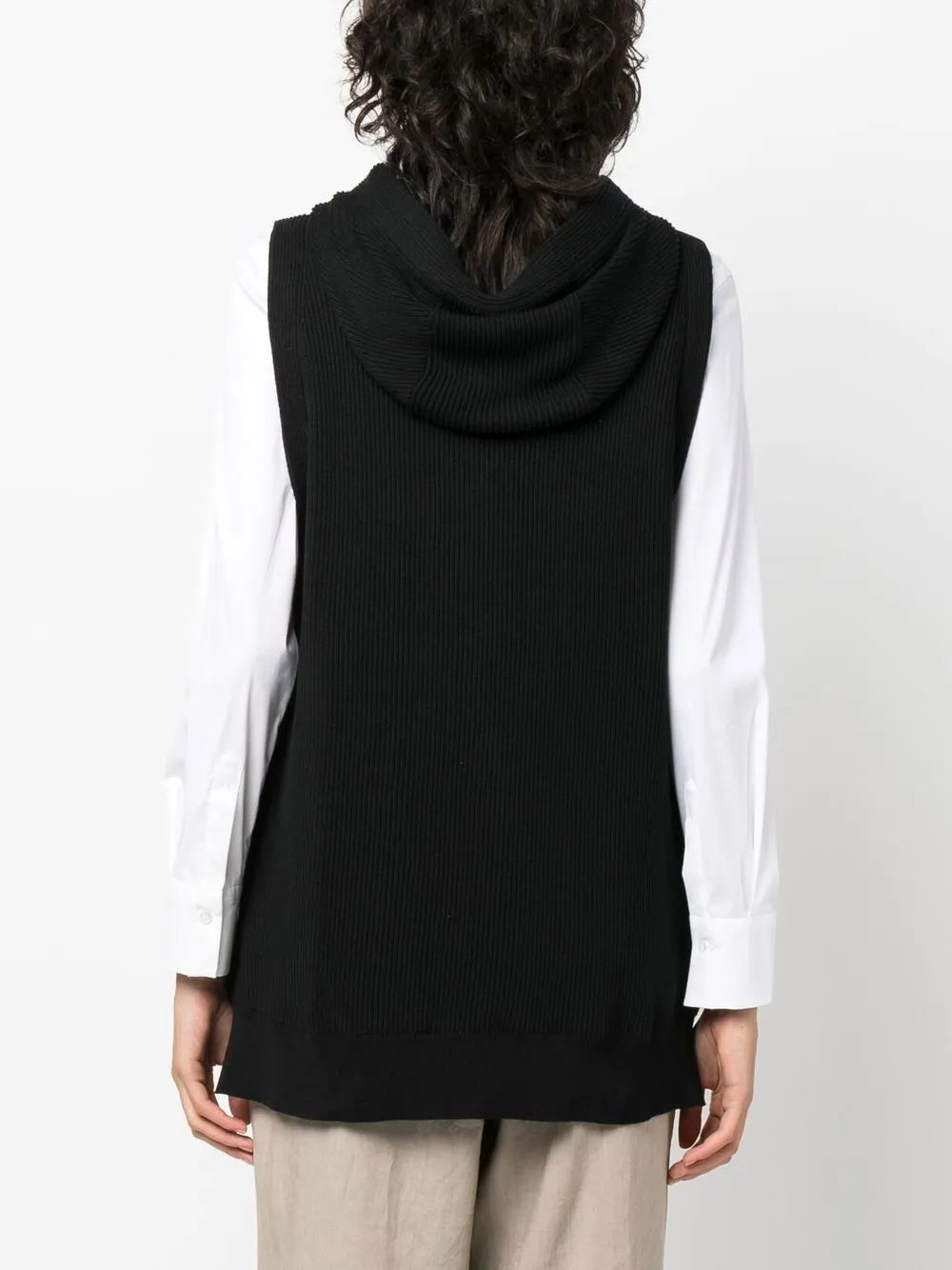 Brunello Cucinelli Brunello Cucinelli Ribbed-Knit Vest Hoodie