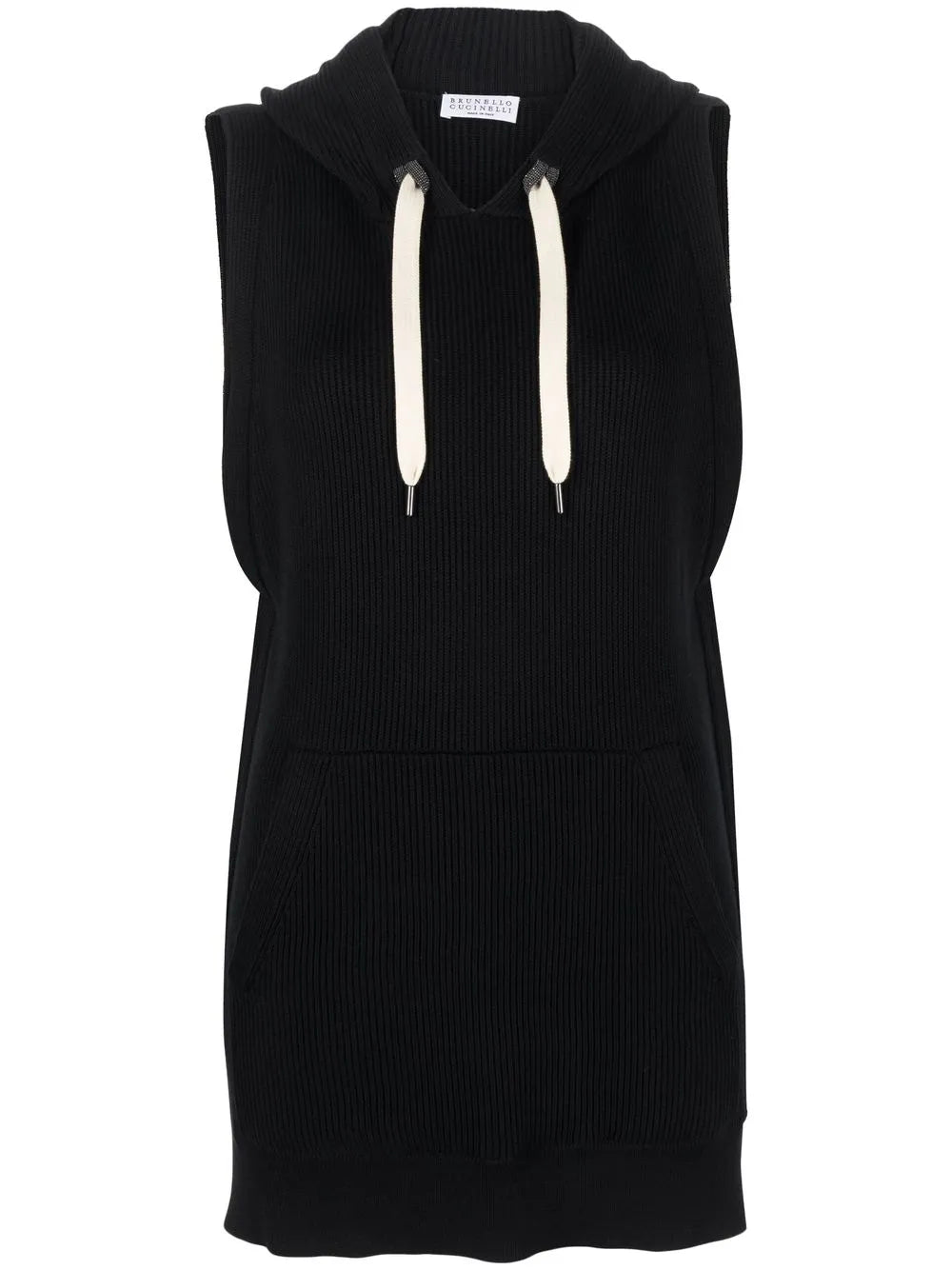 Brunello Cucinelli Brunello Cucinelli Ribbed-Knit Vest Hoodie