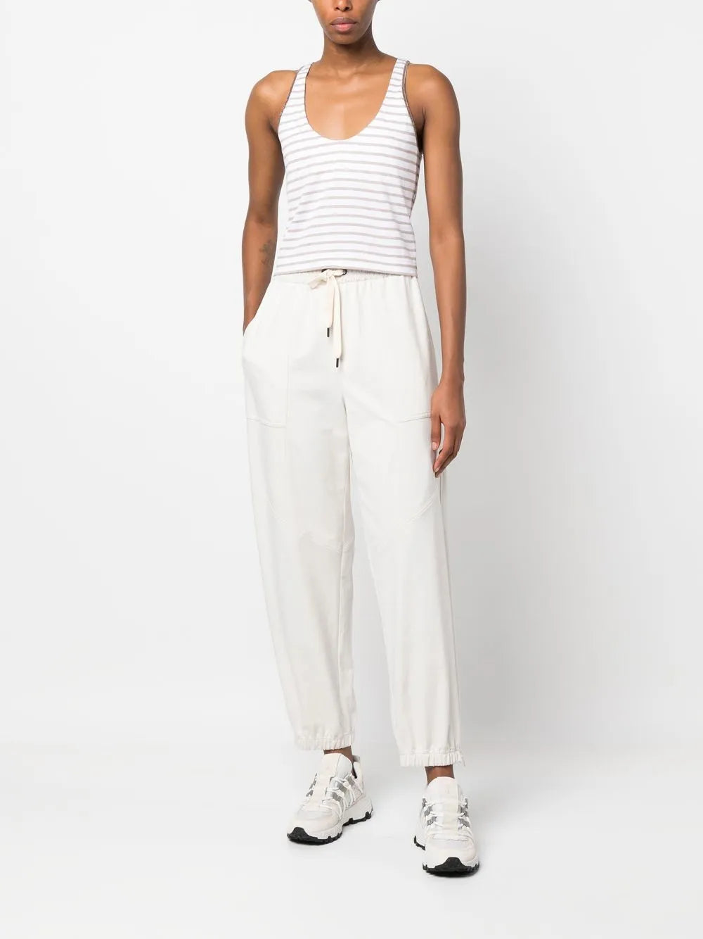 Brunello Cucinelli Brunello Cucinelli Scoop-Neck Striped Vest Top