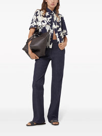 Brunello Cucinelli Brunello Cucinelli Leaf-Print Cotton Shirt