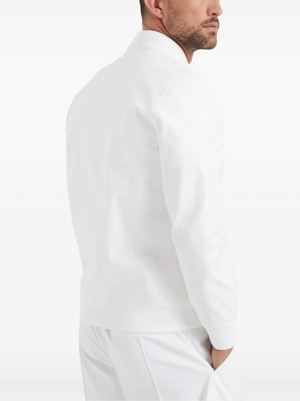 Brunello Cucinelli Brunello Cucinelli Logo-Appliqué Striped Jacket