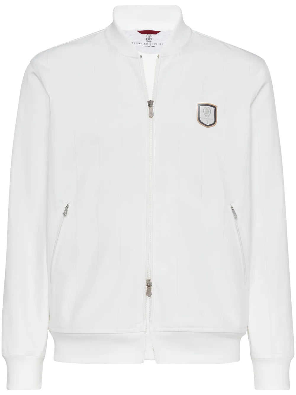 Brunello Cucinelli Brunello Cucinelli Logo-Appliqué Striped Jacket