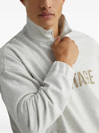 Brunello Cucinelli Brunello Cucinelli Logo-Print Mélange Sweatshirt