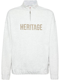Brunello Cucinelli Brunello Cucinelli Logo-Print Mélange Sweatshirt
