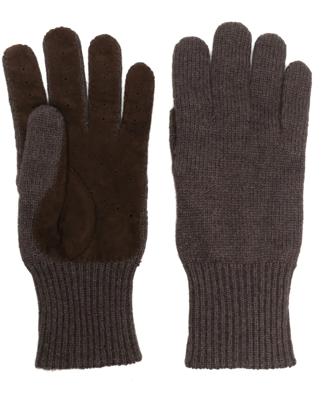 Brunello Cucinelli Panelled Cashmere Gloves