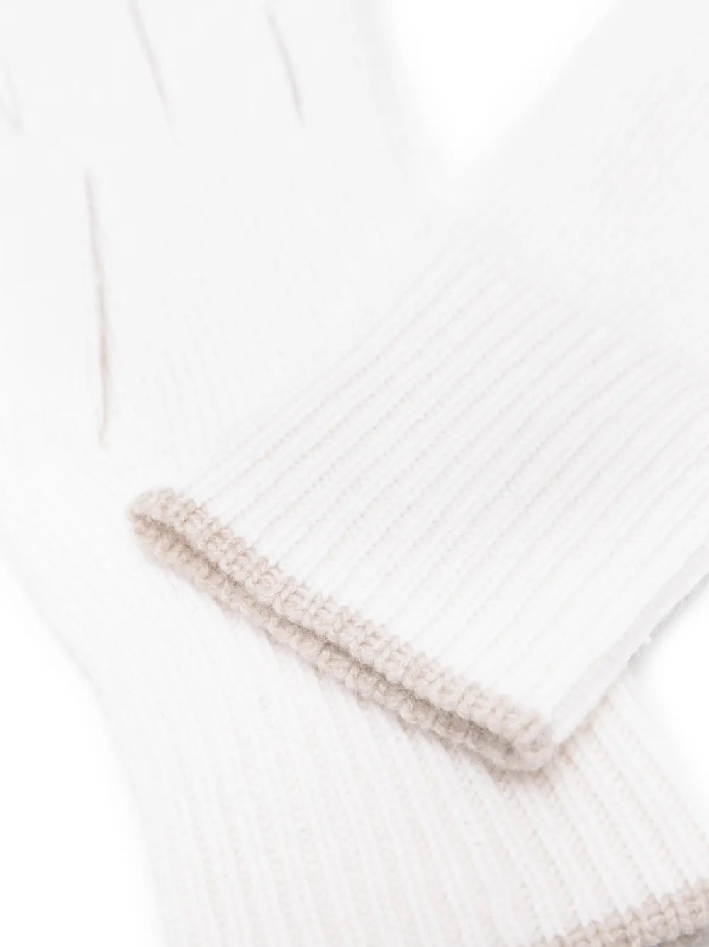Brunello Cucinelli Contrasting-Trim Cashmere Gloves