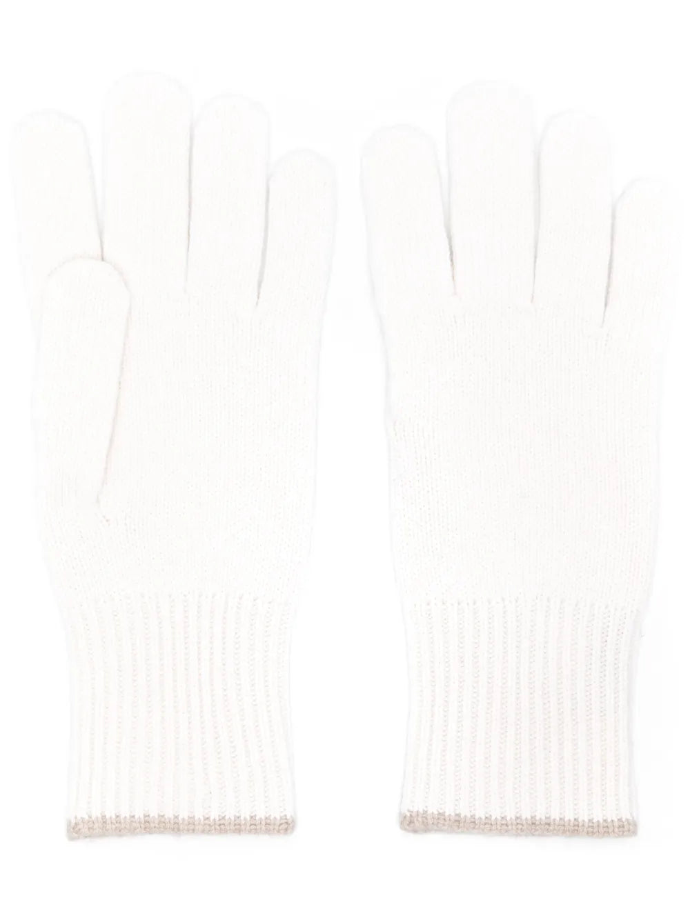 Brunello Cucinelli Contrasting-Trim Cashmere Gloves