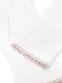Brunello Cucinelli Contrasting-Trim Cashmere Gloves