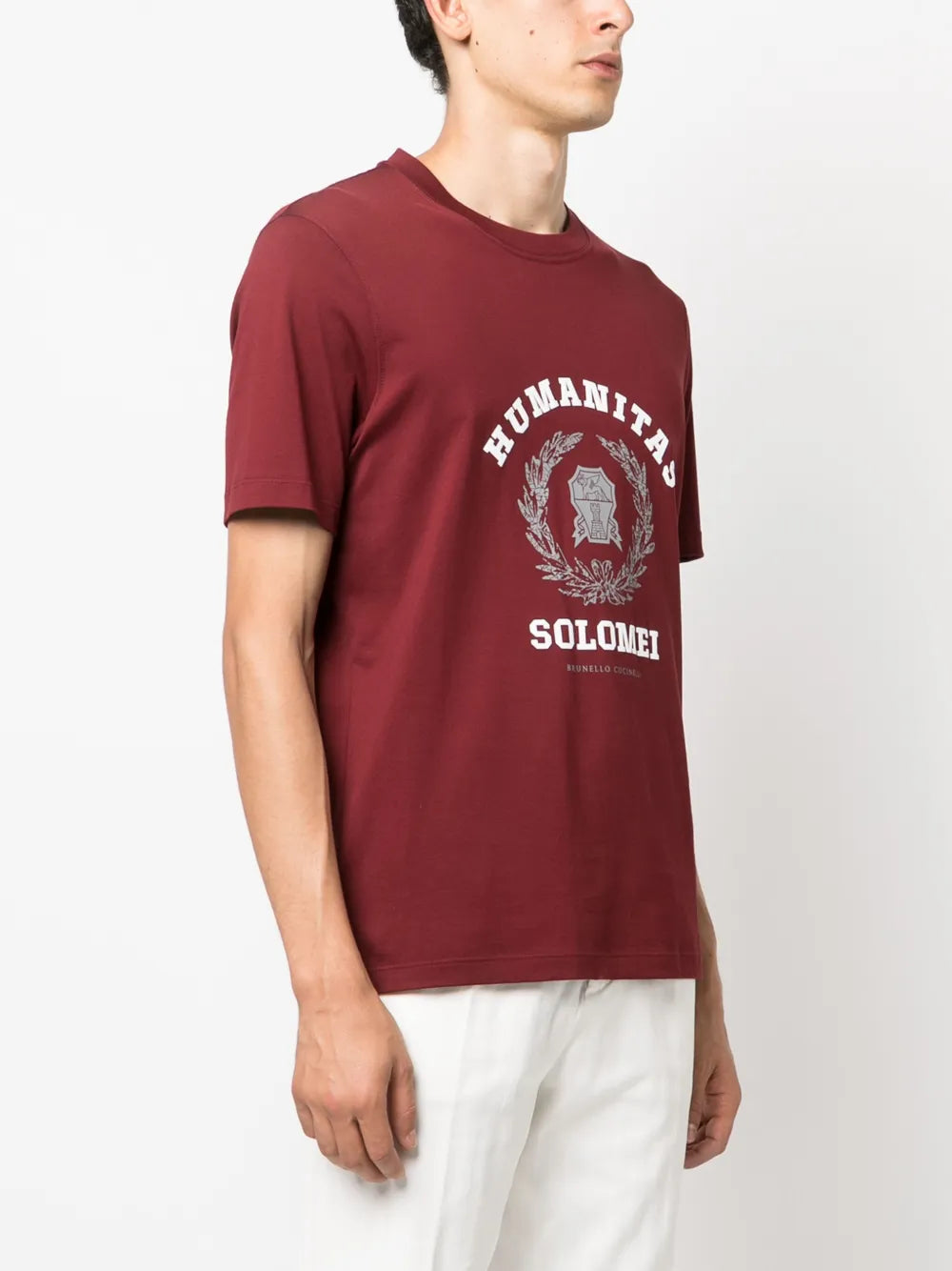 Brunello Cucinelli Brunello Cucinelli Slogan-Print Cotton T-Shirt