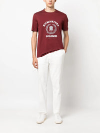 Brunello Cucinelli Brunello Cucinelli Slogan-Print Cotton T-Shirt