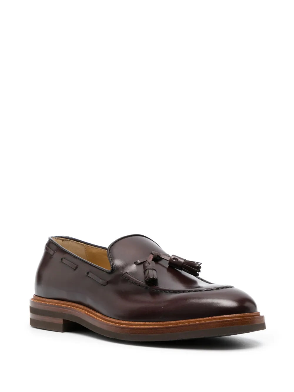Brunello Cucinelli Brunello Cucinelli Tassel-Detail Leather Loafers