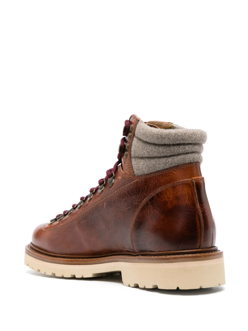 Brunello Cucinelli Brunello Cucinelli Padded Ankle Lace-Up Boots