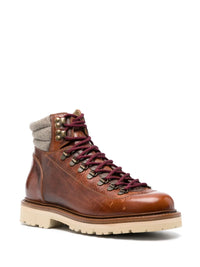 Brunello Cucinelli Brunello Cucinelli Padded Ankle Lace-Up Boots
