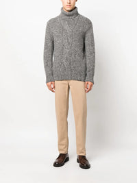 Brunello Cucinelli Brunello Cucinelli Cable-Knit Roll-Neck Sweater