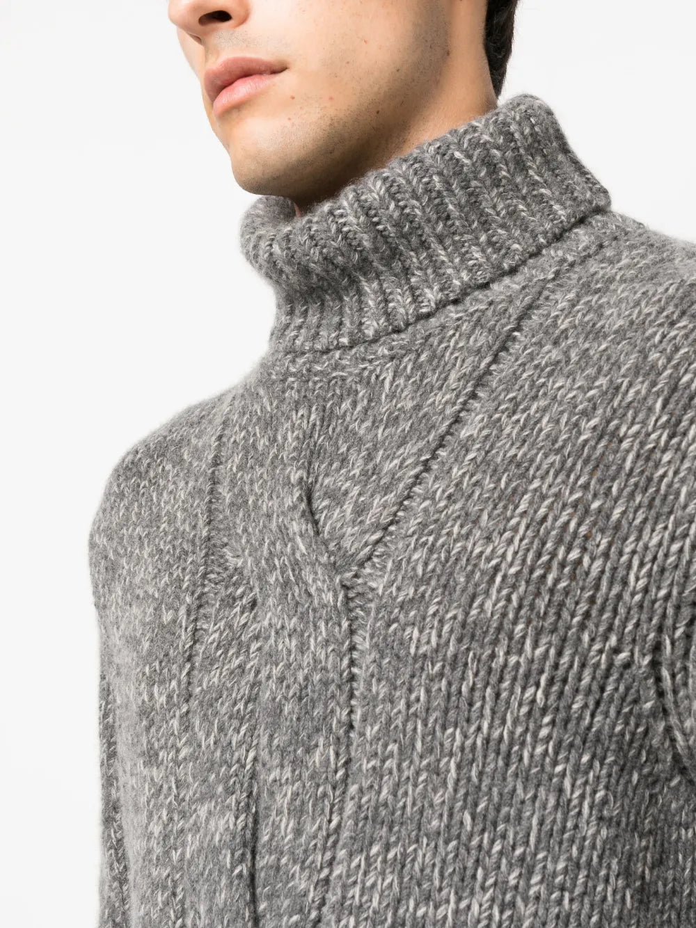 Brunello Cucinelli Brunello Cucinelli Cable-Knit Roll-Neck Sweater