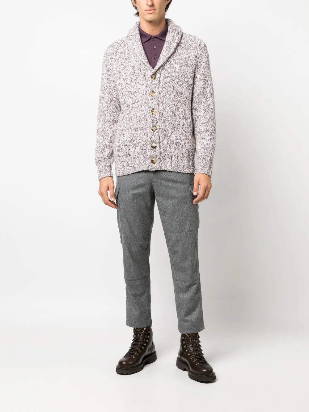 Brunello Cucinelli Double-Breasted Wool-Blend Cardigan