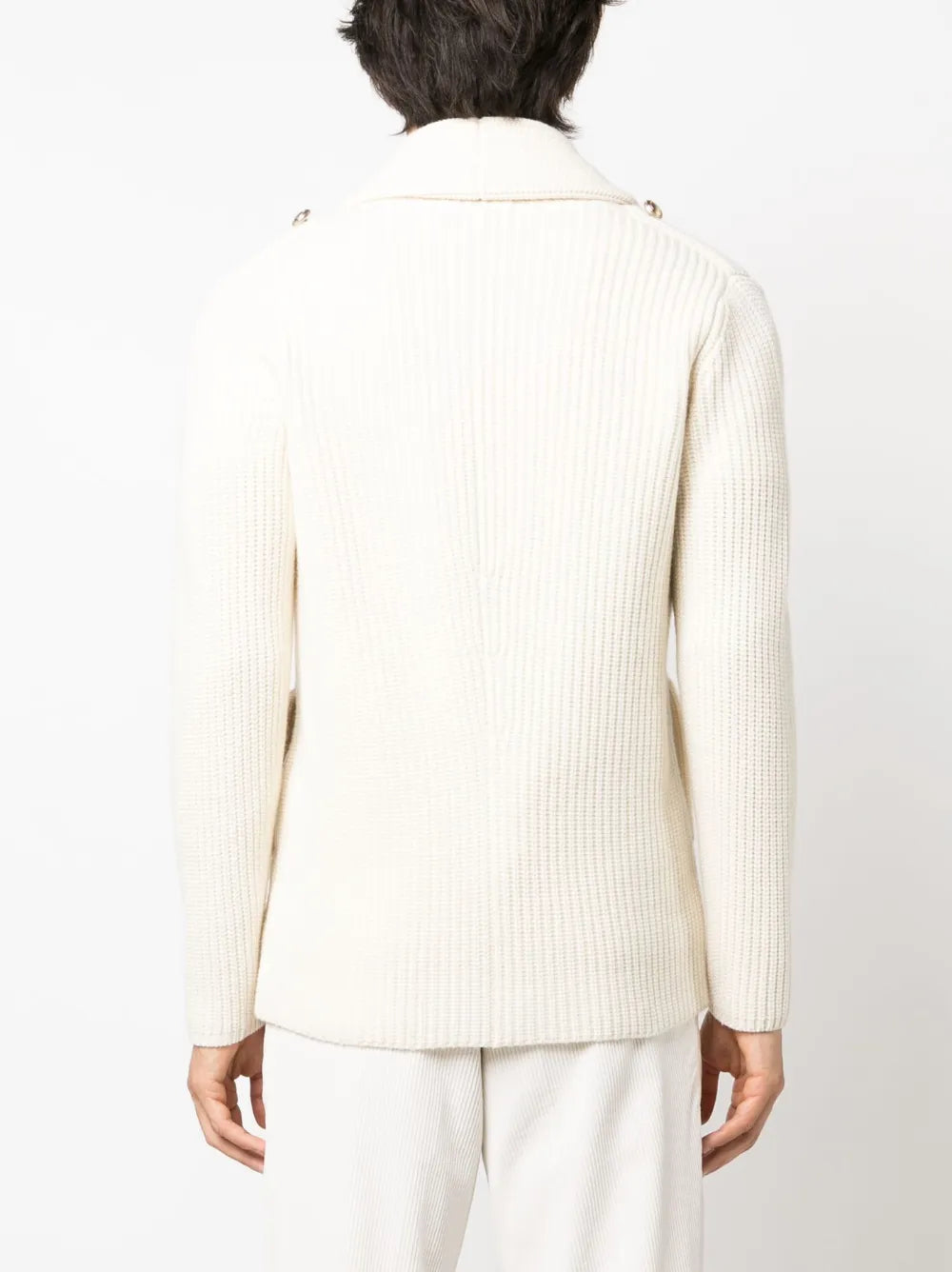 Brunello Cucinelli Brunello Cucinelli Intarsia-Knit Wool-Blend Cardigan